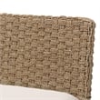 bali & pari Denver Natural Seagrass and Acacia Wood 4-Piece Dining Nook Set
