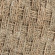 bali & pari Denver Modern Bohemian Natural Seagrass and Acacia Wood Stool