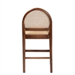 bali & pari Maryland Bohemian Natural Rattan and Acacia Wood Counter Stool