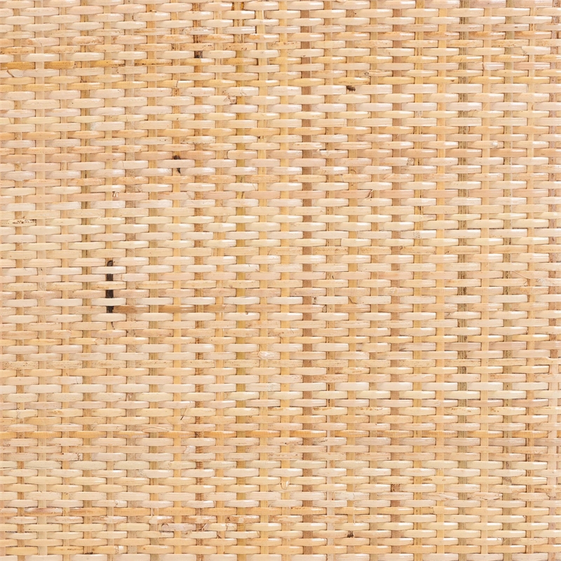 bali & pari Maryland Bohemian Natural Rattan and Acacia Wood Counter Stool