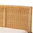 bali & pari Tabanan Brown Rattan and Brown Acacia Wood 3-Piece Dining Nook set