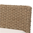 bali & pari Denver Natural Seagrass and Acacia Wood 5-Piece Dining Nook Set