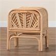 bali & pari Carabella Bohemian Natural Rattan 1-Drawer Nightstand