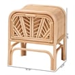 bali & pari Carabella Bohemian Natural Rattan 1-Drawer Nightstand