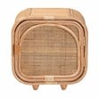 bali & pari Keita Bohemian Natural Rattan and Mahogany Wood Nightstand