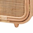 bali & pari Keita Bohemian Natural Rattan and Mahogany Wood Nightstand