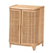 bali & pari Yanka Bohemian Natural Rattan Storage Cabinet