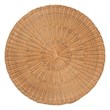bali & pari Palm Bohemian Honey Scallop Rattan Console Table