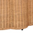 bali & pari Palm Bohemian Honey Scallop Rattan Console Table