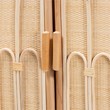 bali & pari Gitano Bohemian Natural Rattan 2-Door Storage Cabinet