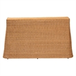 bali & pari Palm Bohemian Honey Scallop Rattan Console Table