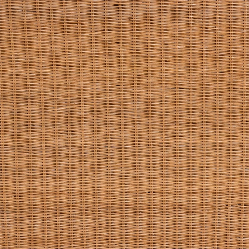 bali & pari Palm Bohemian Honey Scallop Rattan Console Table