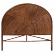 bali & pari Seana Bohemian Dark Brown Rattan King Size Standalone Headboard
