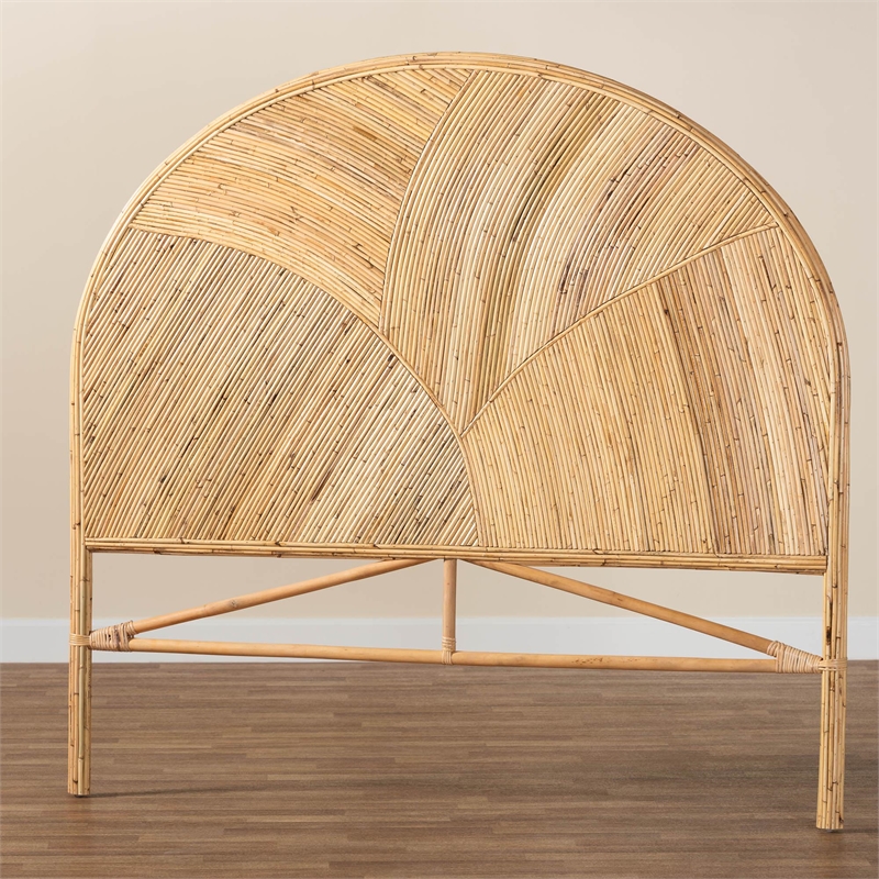 bali & pari Seana Bohemian Honey Rattan King Size Standalone Headboard