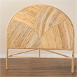 bali & pari Seana Bohemian Honey Rattan King Size Standalone Headboard