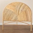 bali & pari Seana Bohemian Honey Rattan Queen Size Standalone Headboard