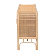 bali & pari Carabella Bohemian Natural Rattan 2-Door Storage Cabinet