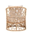 bali & pari Prisca Bohemian Light Honey Rattan Accent Chair