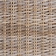 bali & pari Toby Gray Kubu Rattan and Rustic Taupe Mahogany Wood Counter Stool