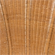 bali & pari Blossom Bohemian Honey Rattan Accent Flower Chair