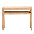 bali & pari Kalimantan Light Honey Rattan and Acacia Wood Console Table