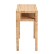 bali & pari Kalimantan Light Honey Rattan and Acacia Wood Console Table