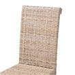 bali & pari Santiago Gray Natural Kubu Rattan and Mango Wood Dining Chair