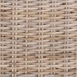 bali & pari Santiago Gray Natural Kubu Rattan and Mango Wood Dining Chair