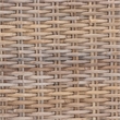 bali & pari Hayate Gray Kubu Rattan and Mahogany Wood Ottoman Footstool
