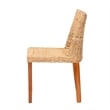 bali & pari Rowen Light Honey Kubu Rattan and Mahogany Wood Dining Chair