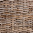 bali & pari Niesha Gray Natural Kubu Rattan and Mahogany Wood Dining Chair