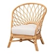 bali & pari Emmeline Bohemian Honey Rattan Accent Chair