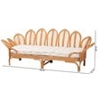 bali & pari Loften Bohemian Light Honey Rattan Daybed