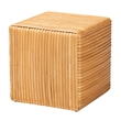 bali & pari Karina Bohemian Light Honey Rattan Footstool