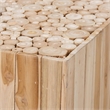 bali & pari Grayson Teak Wood Coffee Table with Unique Repurposed Wood Logs