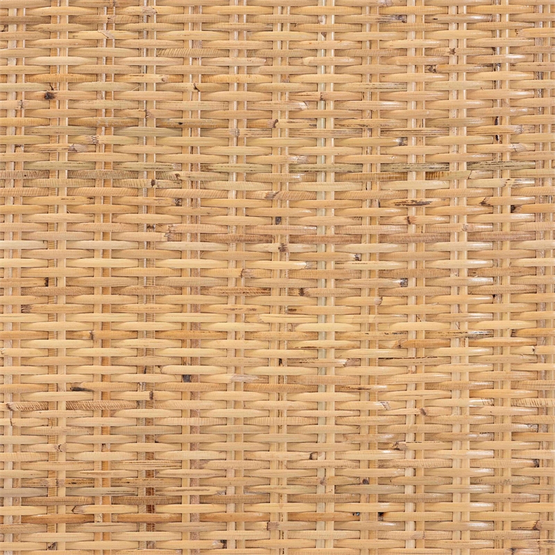 bali & pari Kalimantan Light Honey Rattan and Mahogany Wood Coffee Table