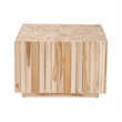 bali & pari Augusta Teak Wood Coffee Table with Unique Repurposed Wood Logs