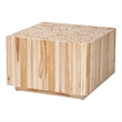 bali & pari Augusta Teak Wood Coffee Table with Unique Repurposed Wood Logs