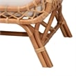 bali & pari Pakis Bohemian Light Honey Rattan Tete-a-Tete Sofa