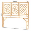 bali & pari Karavo Bohemian Natural Rattan Queen Size Standalone Headboard