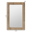 bali & pari Geralyn Japandi Natural Seagrass Rectangular Wall Mirror