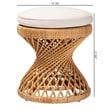 bali & pari Borneo Bohemian Light Honey Rattan Footstool