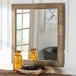 bali & pari Geralyn Japandi Natural Seagrass Square Wall Mirror