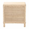 bali & pari Lanica Japandi Sun Bleached Rattan 3-Drawer Nightstand