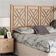 bali & pari Karavo Bohemian Natural Rattan King Size Standalone Headboard