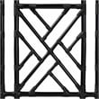 bali & pari Karavo Bohemian Black Natural Rattan King Size Standalone Headboard
