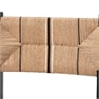 bali & pari Prita Paper Loom and Black Mahogany Wood 2-Piece Bar Stool Set