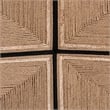 bali & pari Prita Paper Loom and Black Mahogany Wood 2-Piece Bar Stool Set