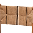 bali & pari Prita Paper Loom and Natural Mahogany Wood 2-Piece Counter Stool Set