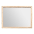 bali & pari Lanica Japandi Sun Bleached Rattan Wall Mirror